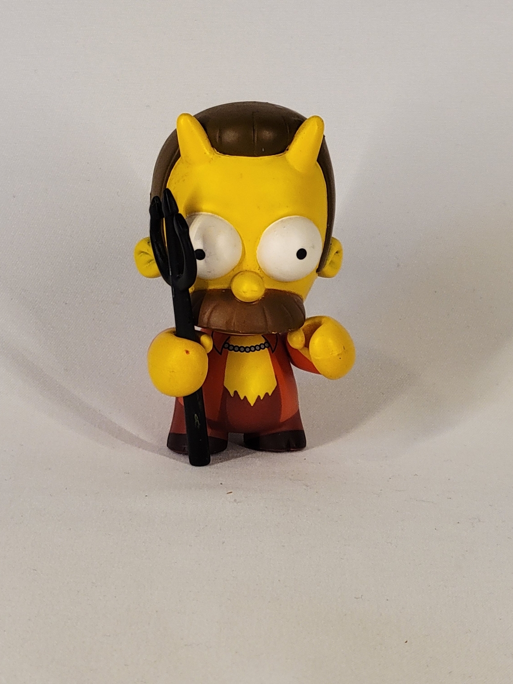 Kidrobot The Simpsons Ned Flanders Devil Figure Collectible Animation